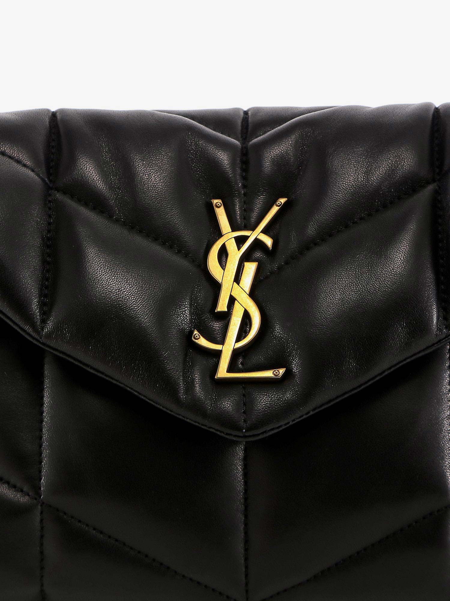 Saint Laurent Loulou Puffer Leather Shoulder Bag With Metal Monogram - 5