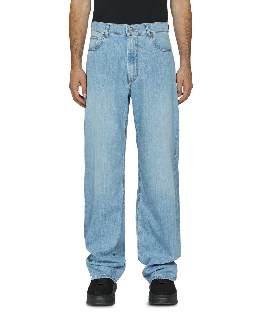 WIDE LEG JEANS WITH BUCKLE - 2