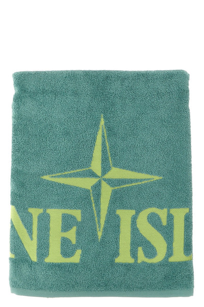Stone Island Beach towel with logo embroidery outlook