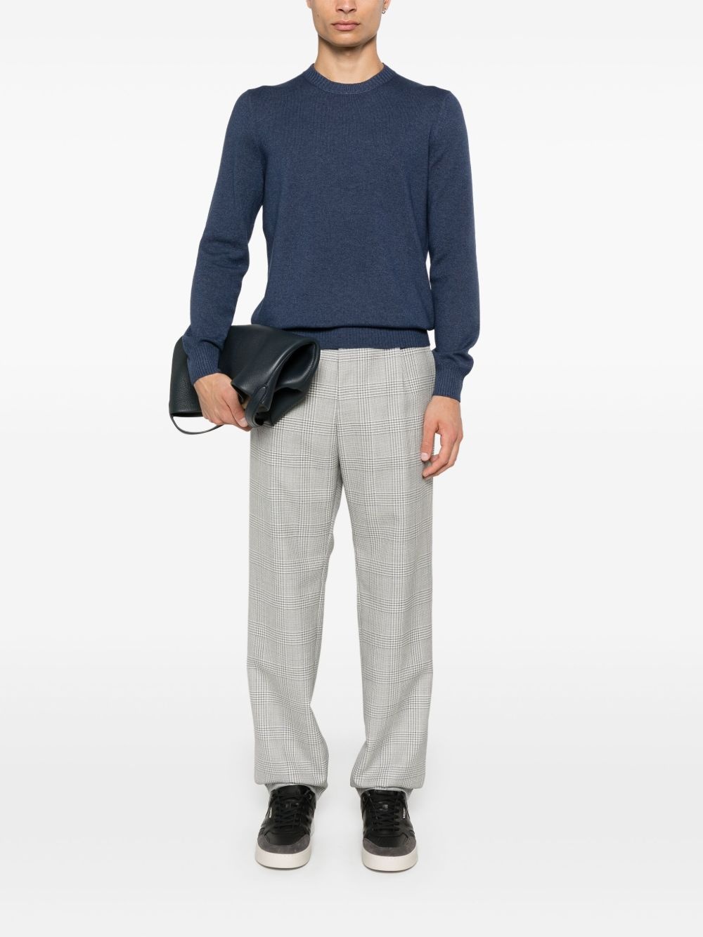 tartan-check trousers - 2