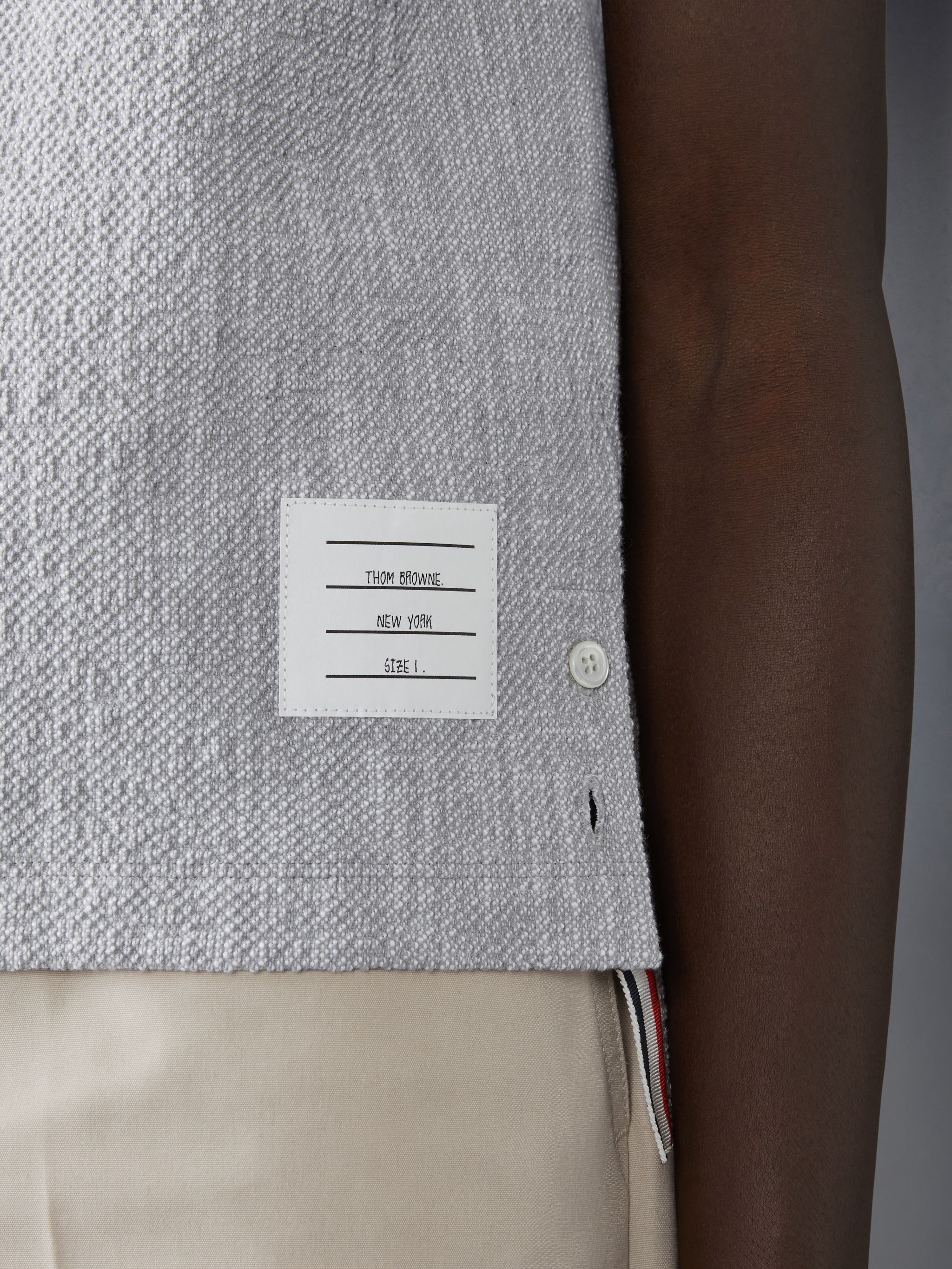 COTTON TWEED SHORT SLEEVE SHIRT - 4