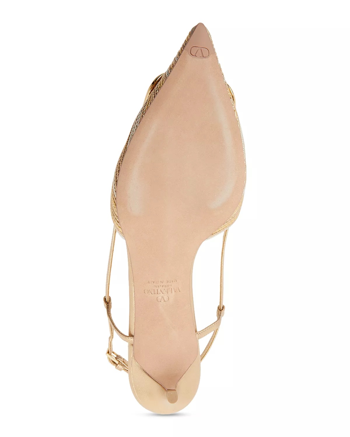 Women's Pointed Toe Logo Kitten Heel Slingback Pumps - 7