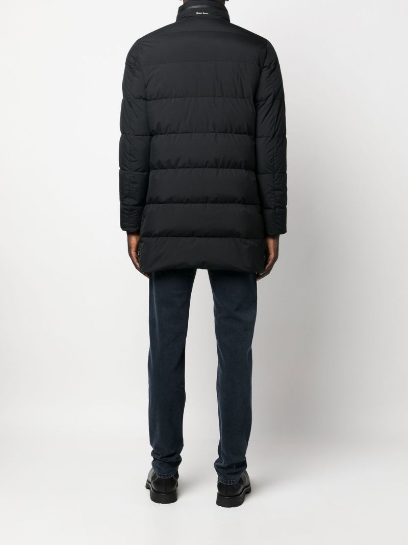 padded zip-up coat - 4