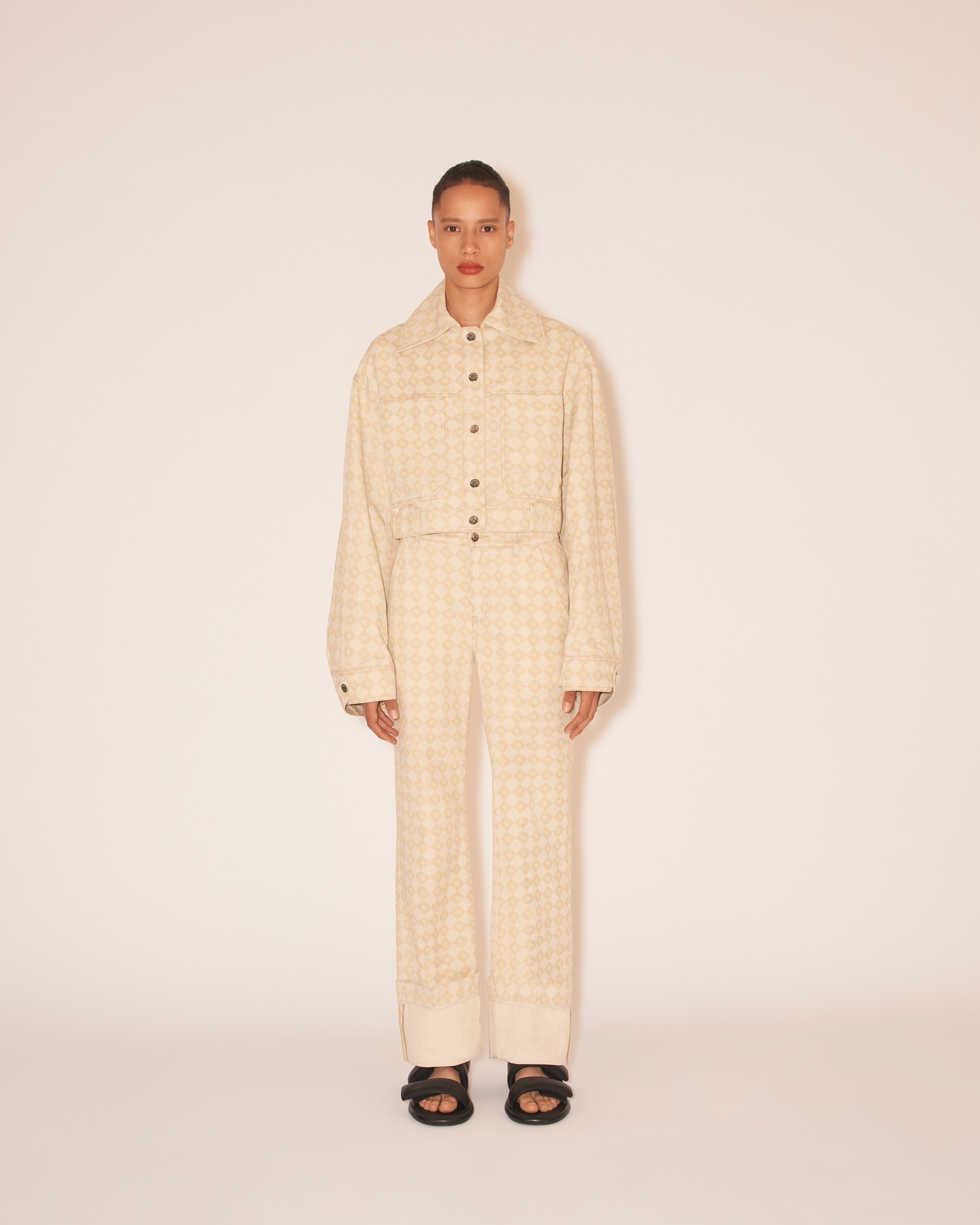MEIRE - Turn up trousers - Natural - 2