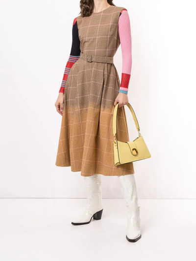 MSGM checked flared dress outlook