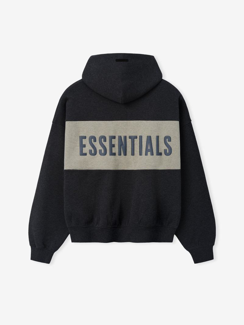 Cropped Relaxed Panelled Hoodie 4