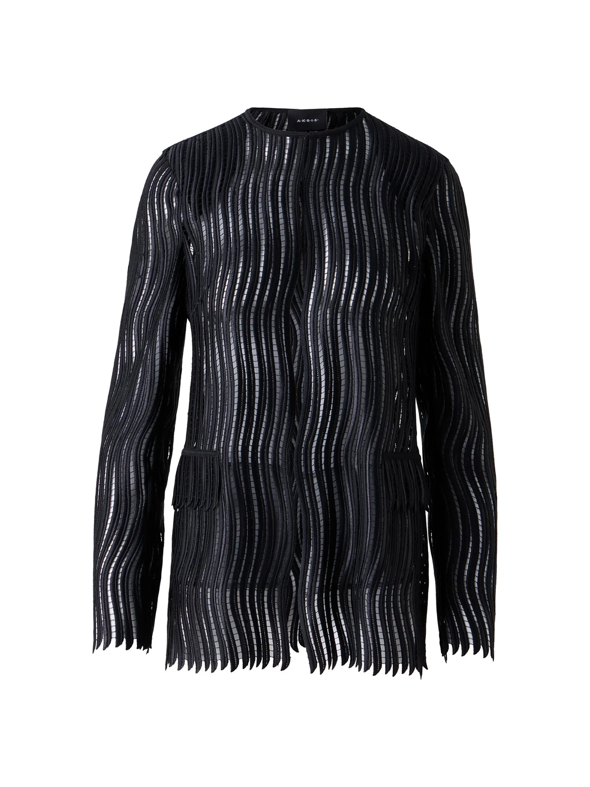 Women's Hekka Wave Guipure Jacket - Black - 1