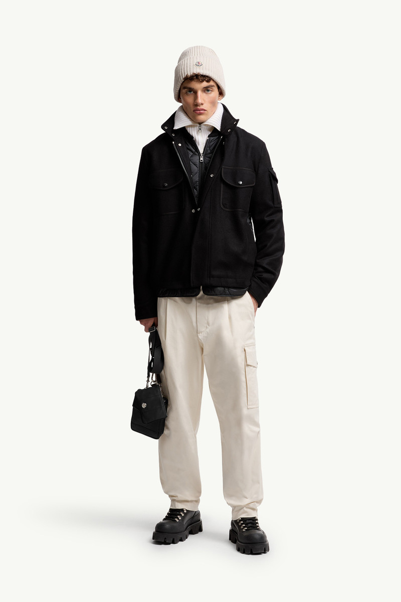Moncler Avoine Wool Short Down Jacket outlook