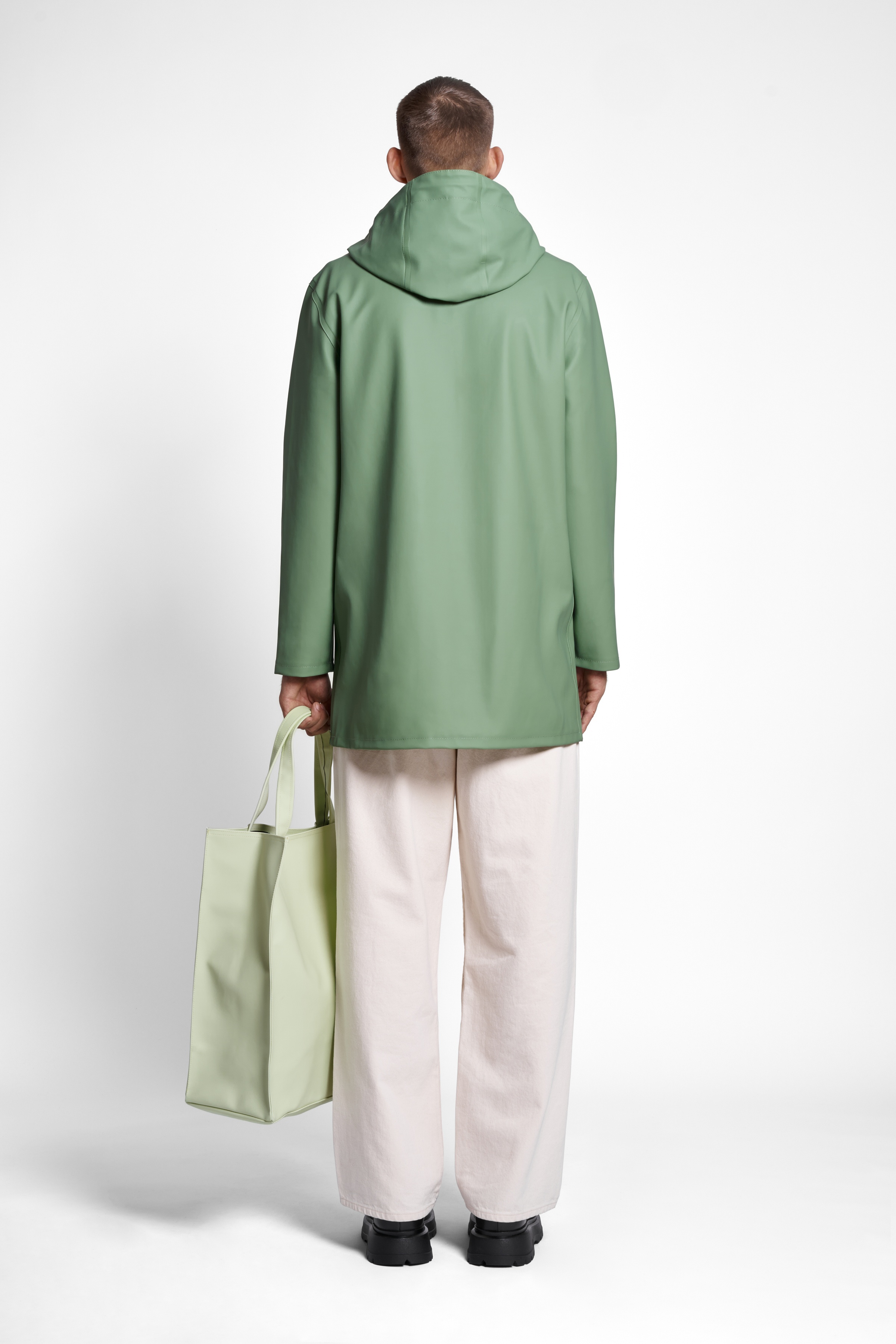 Stockholm Raincoat Loden Green - 4