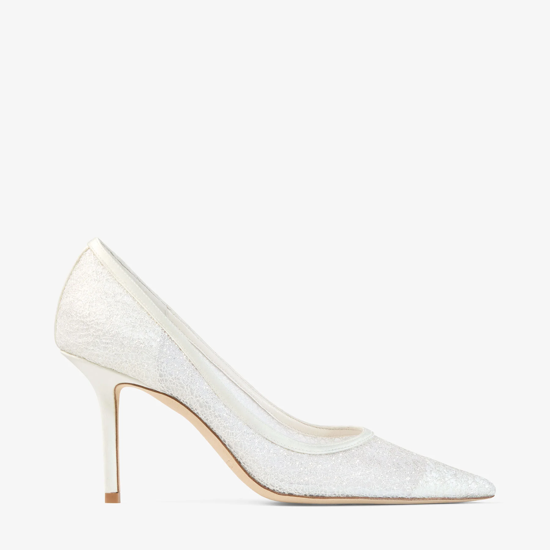 Love 85 Ivory Candyfloss Glitter Pumps - 1