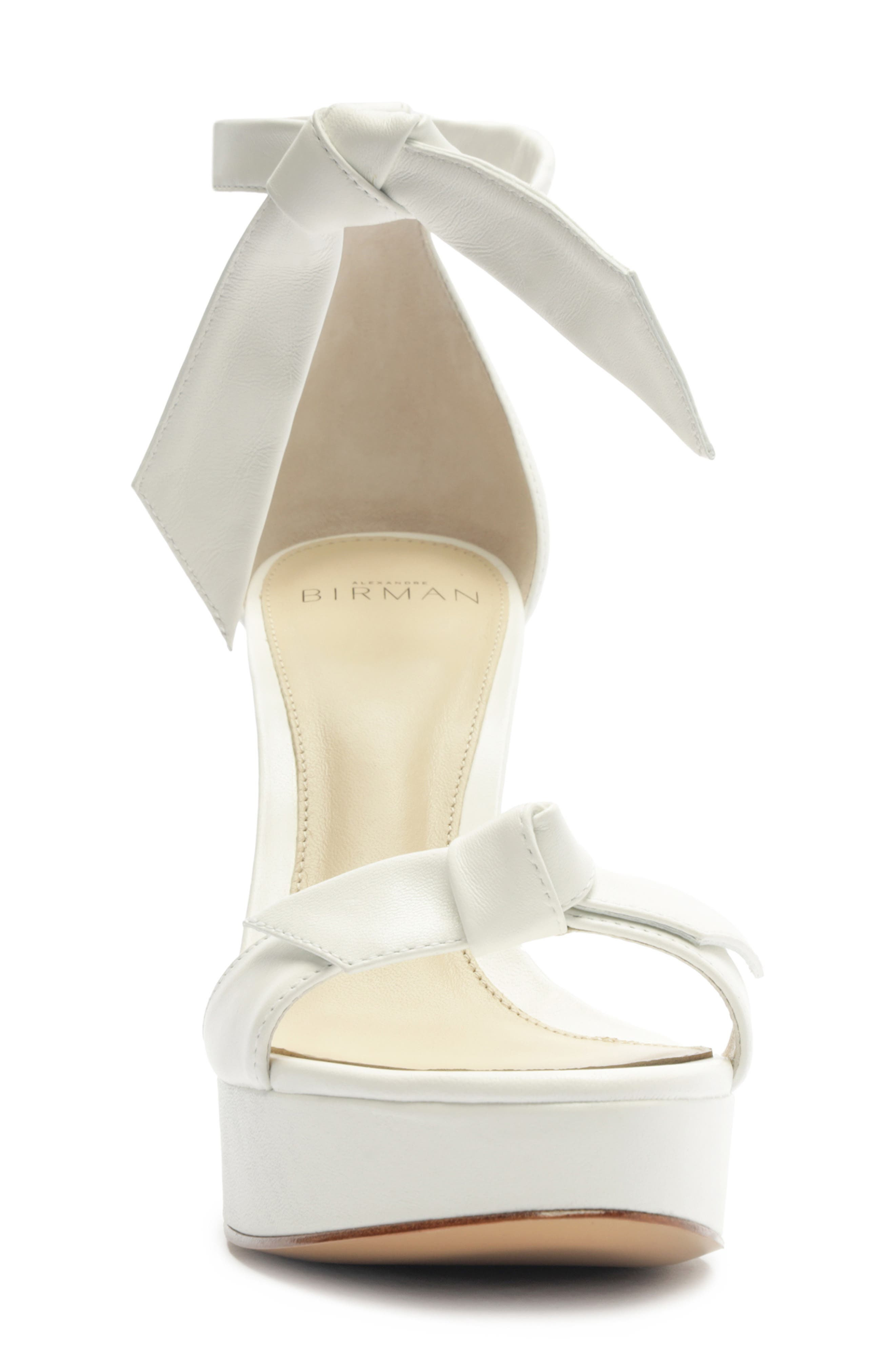 Alexandre Birman Mabeleh Ankle Strap Platform Sandal in White at Nordstrom - 4