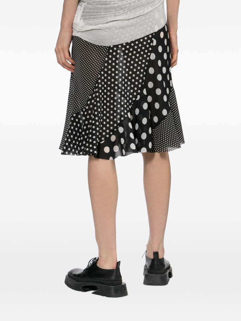 polka-dot pleated midi skirt 4
