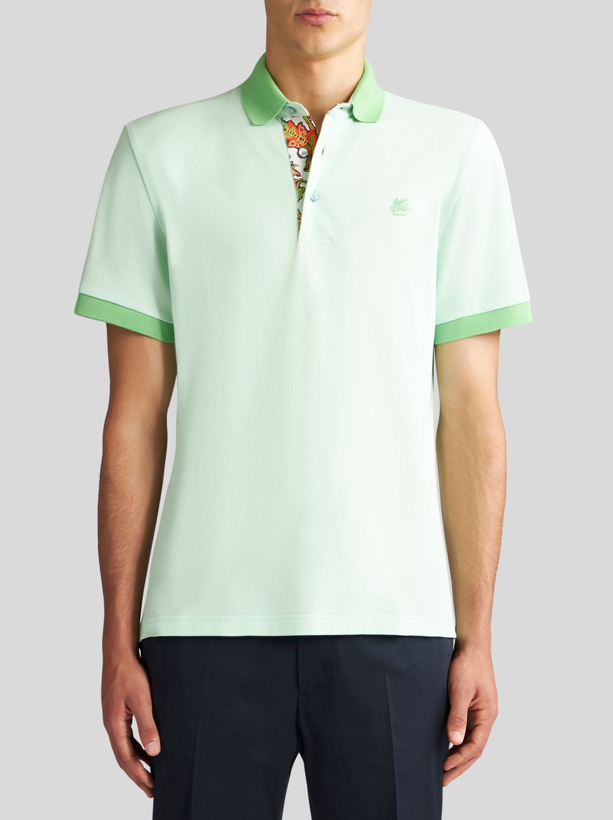 POLO SHIRT WITH EMBROIDERED PEGASO - 2
