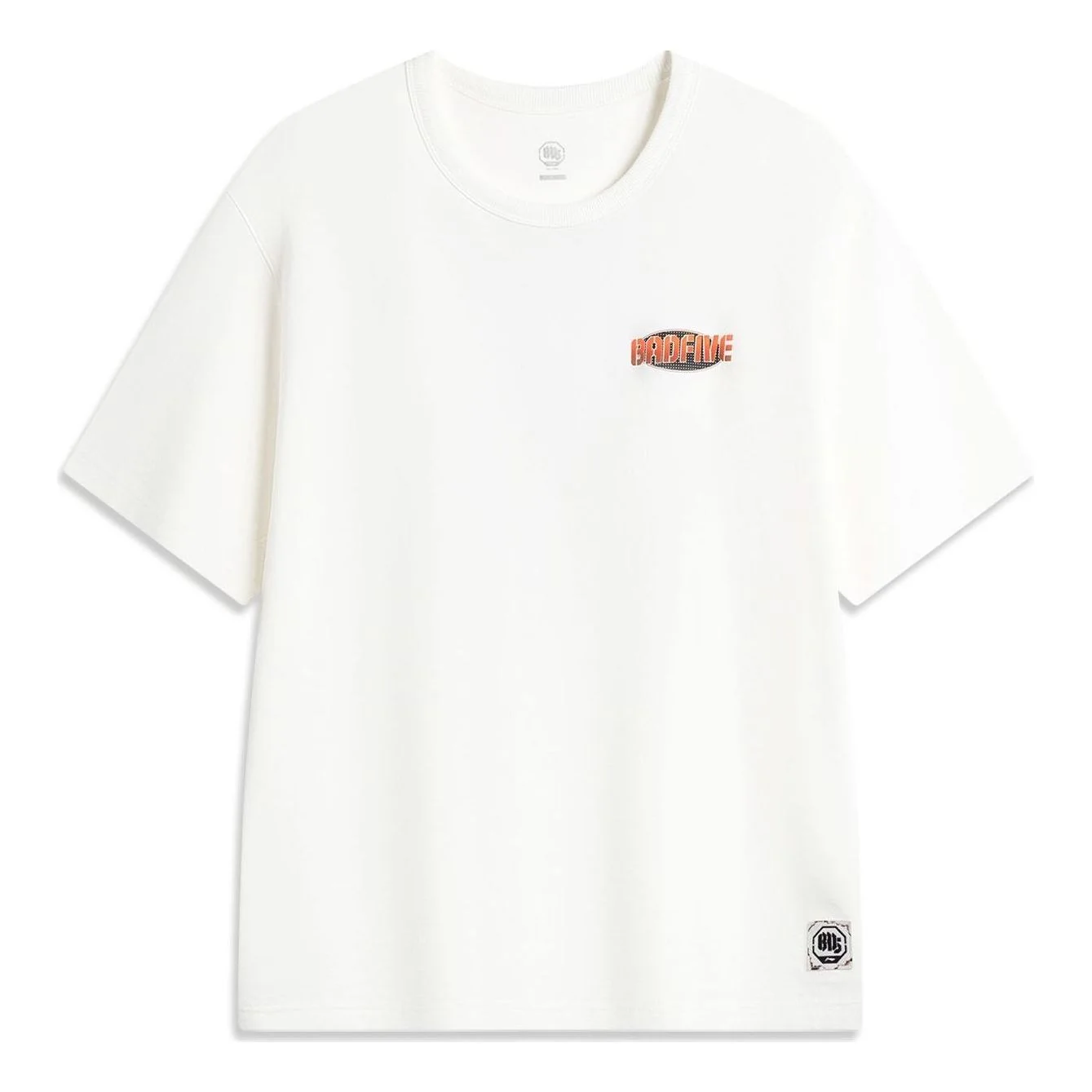 Li-Ning BadFive Hoops Graphic T-shirt 'White' AHSU149-1 - 1