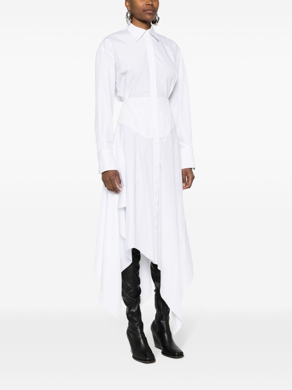 poplin midi dress - 3