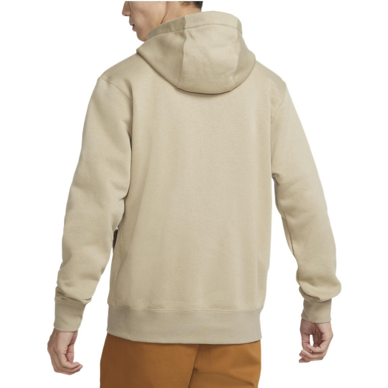 Nike Nike Big Logo Sportswear Club Fleece Full-Zip Hoodie 'Khaki' DX0536-247 outlook