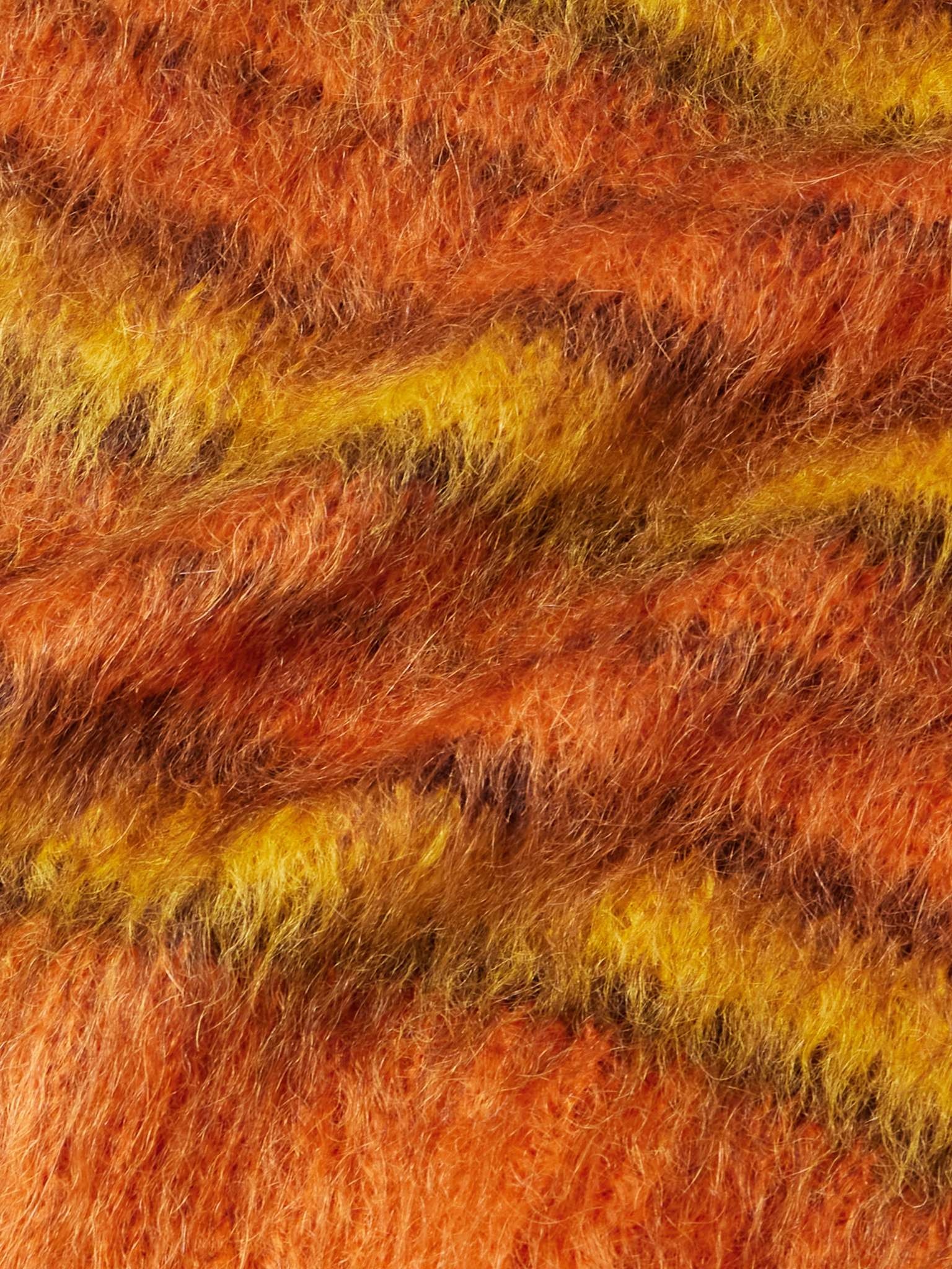 Striped Mohair-Blend Cardigan - 3