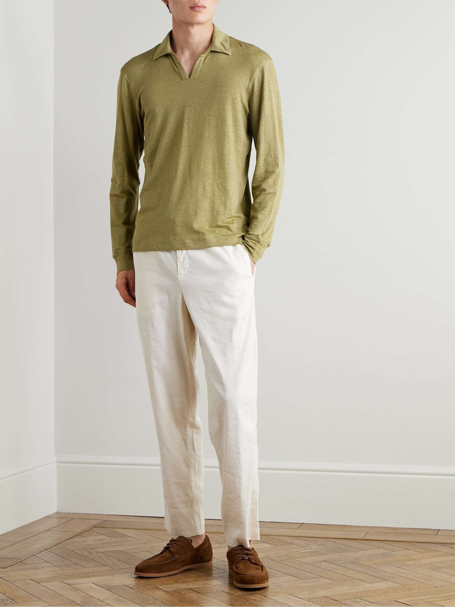 Felix Linen-Jersey Polo Shirt - 2
