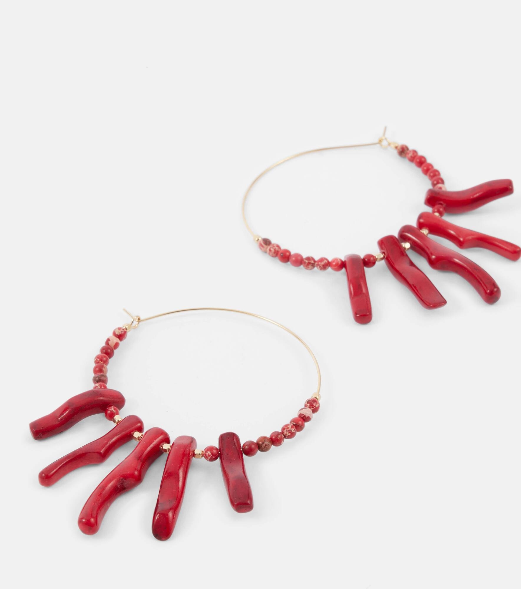 Jolana embellished hoop earrings - 4