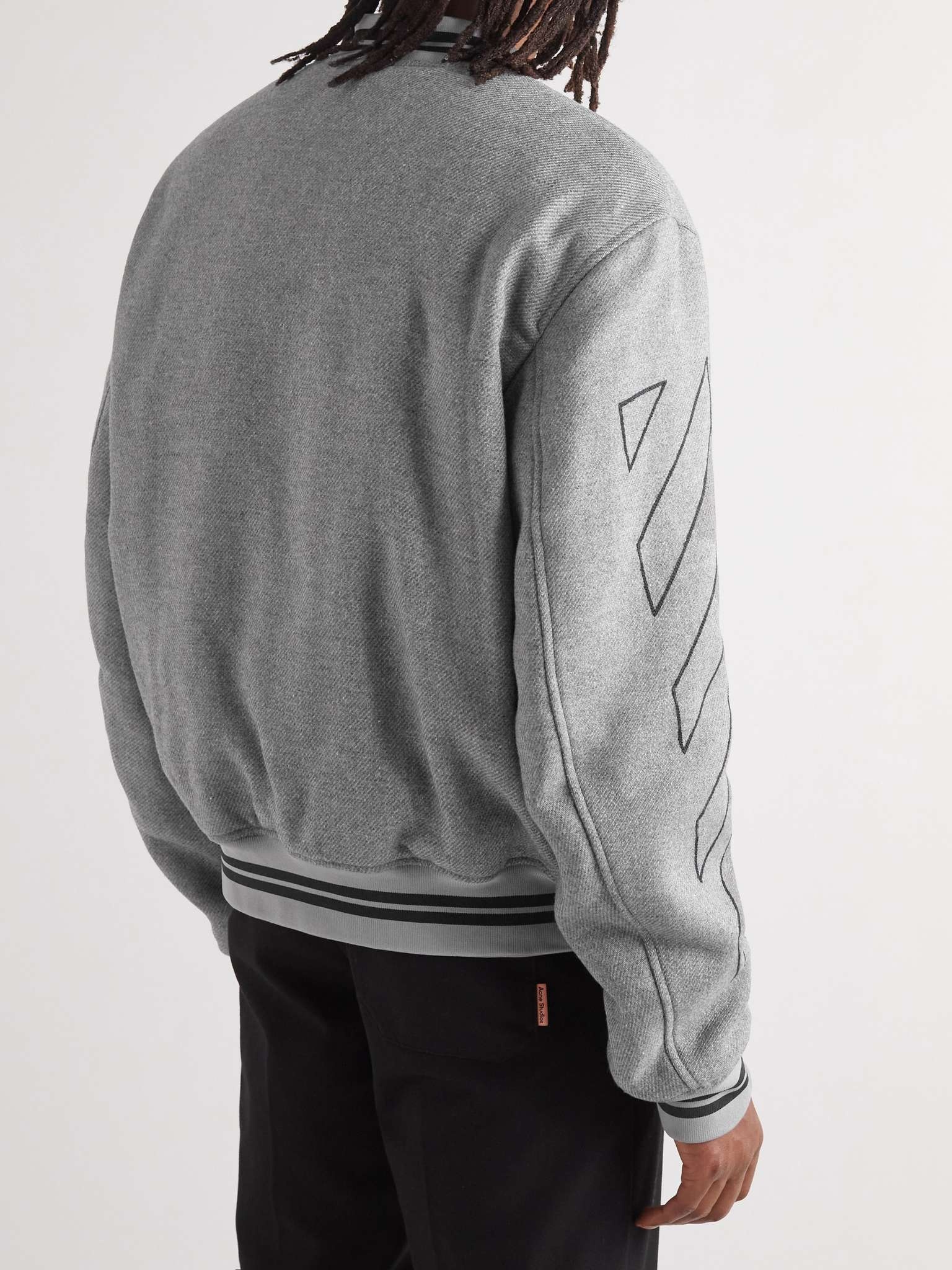 Logo-Embroidered Twill Bomber Jacket - 4
