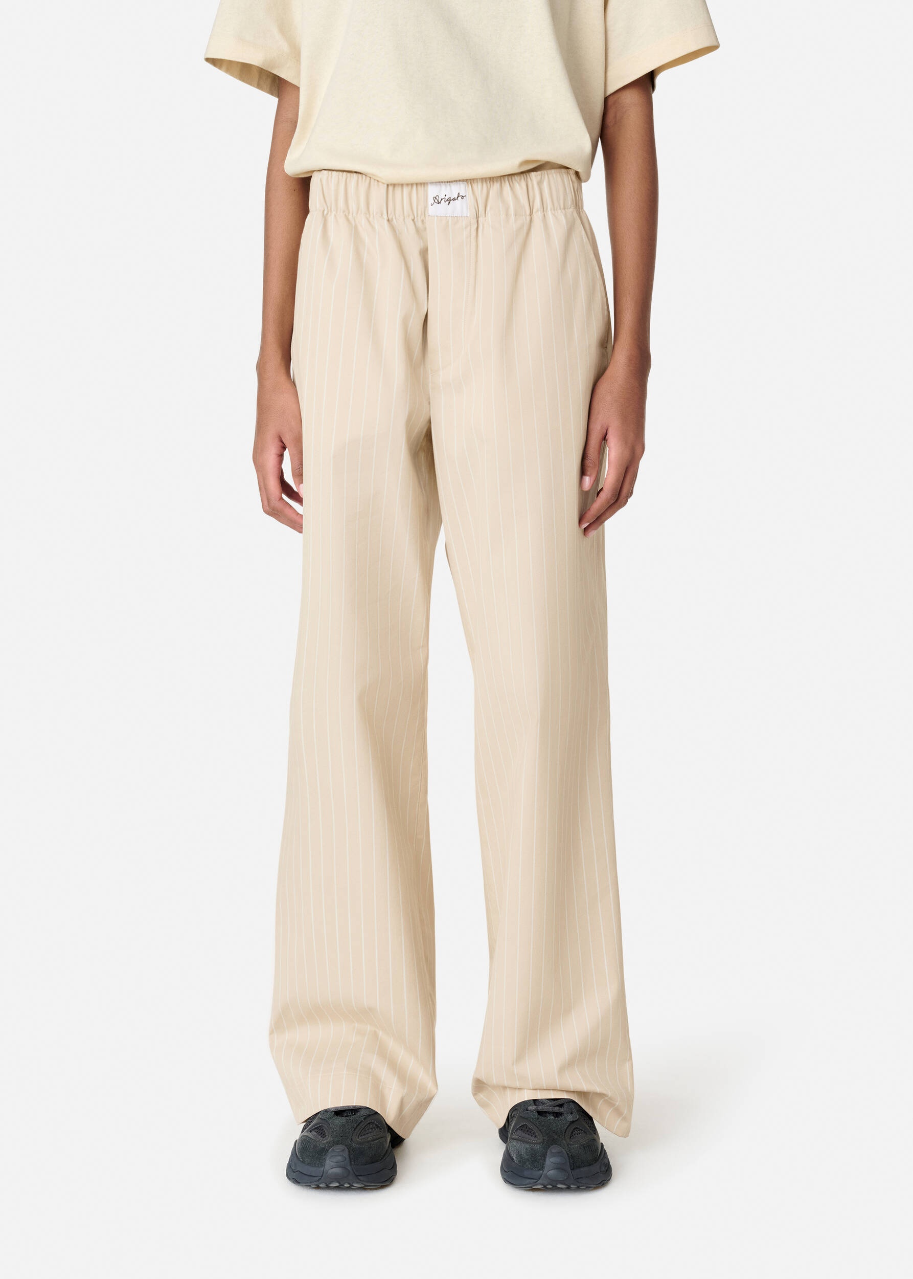 Striped Cotton Trousers - 2