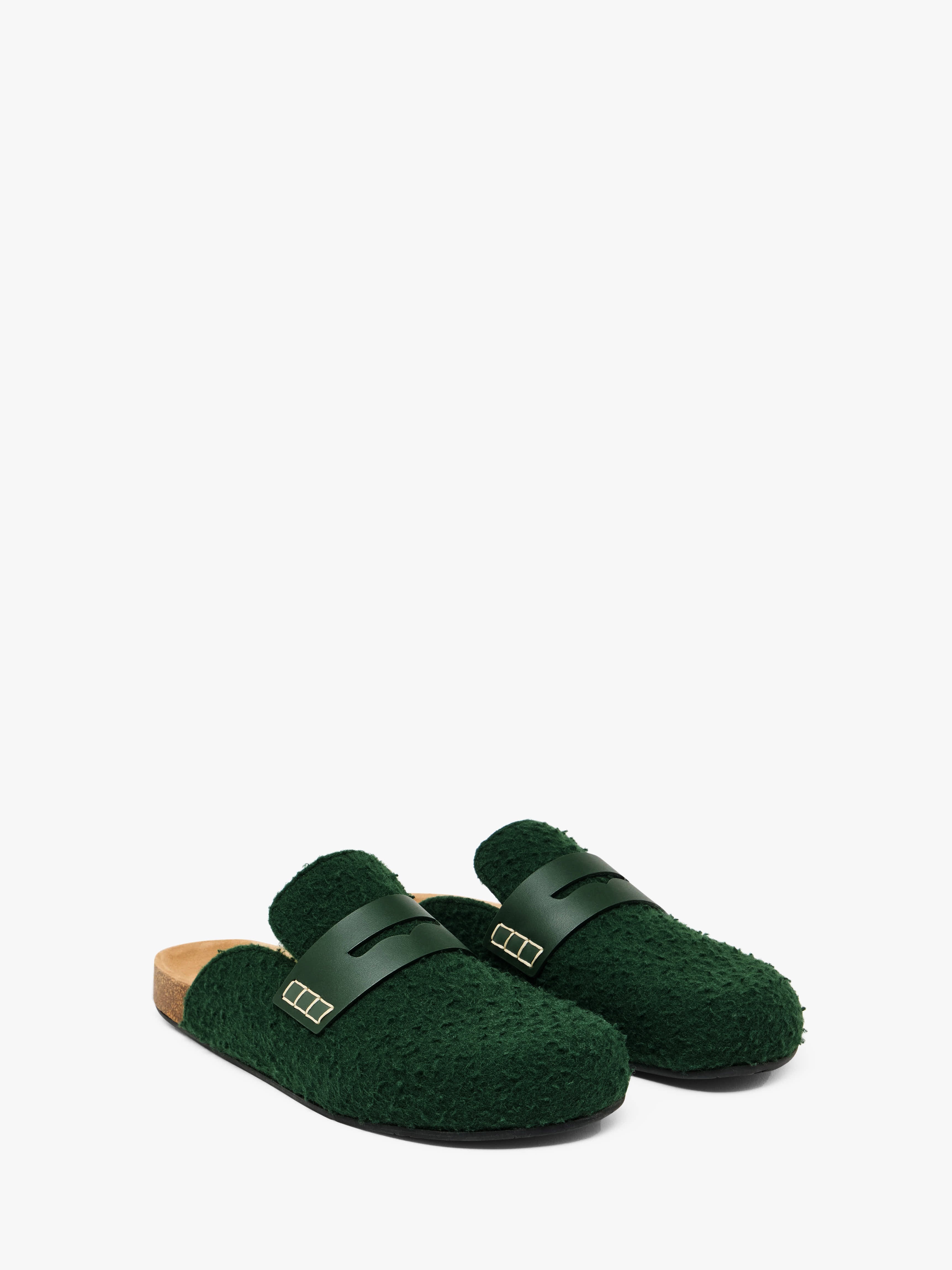 FELT LOAFER MULES - 2