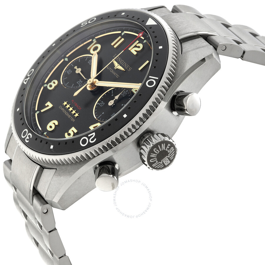 Longines Spirit Flyback Chronograph Automatic Grey Dial Men's Watch L3.821.1.53.6 - 2