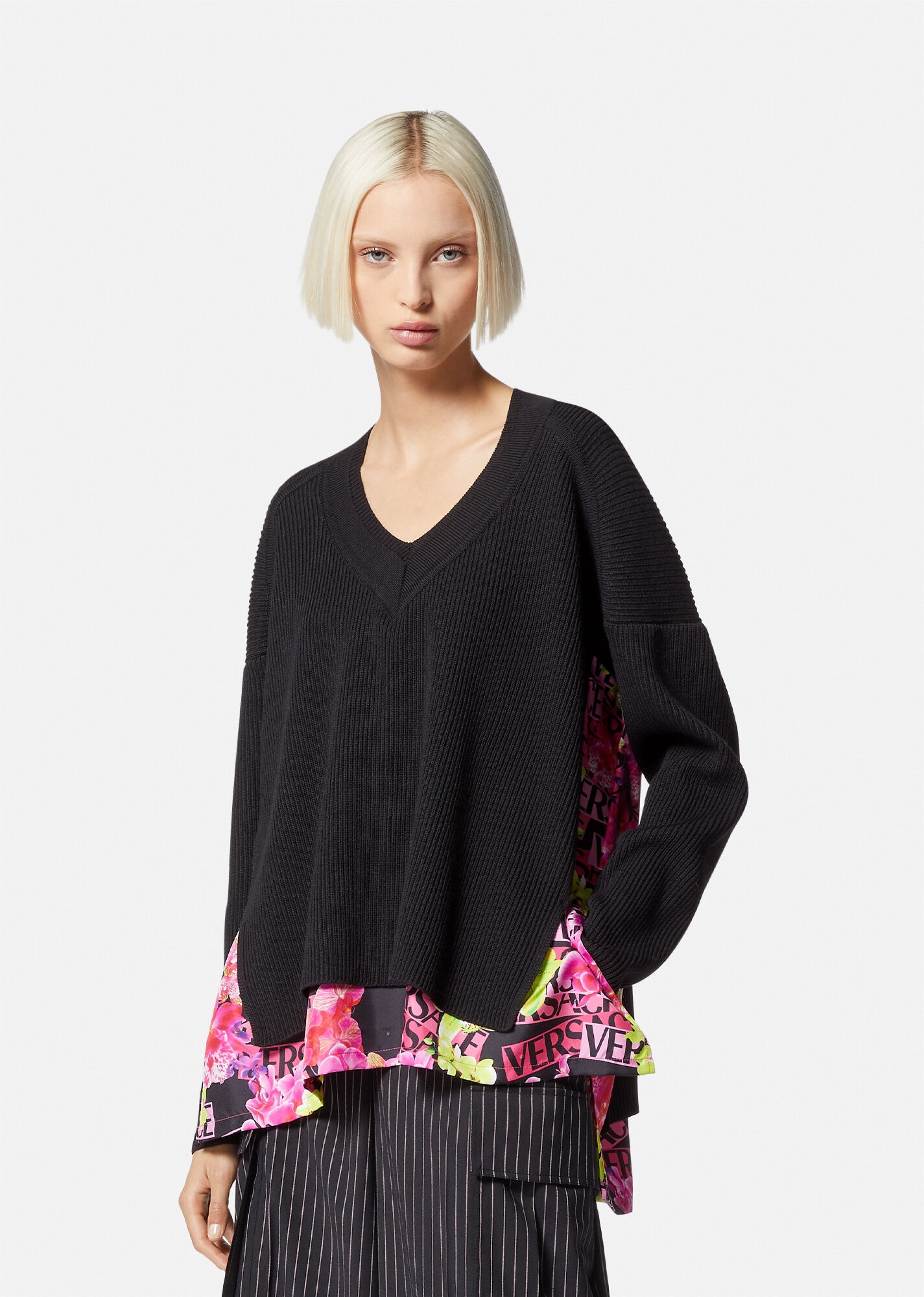 Logo Orchid Knit Sweater - 3