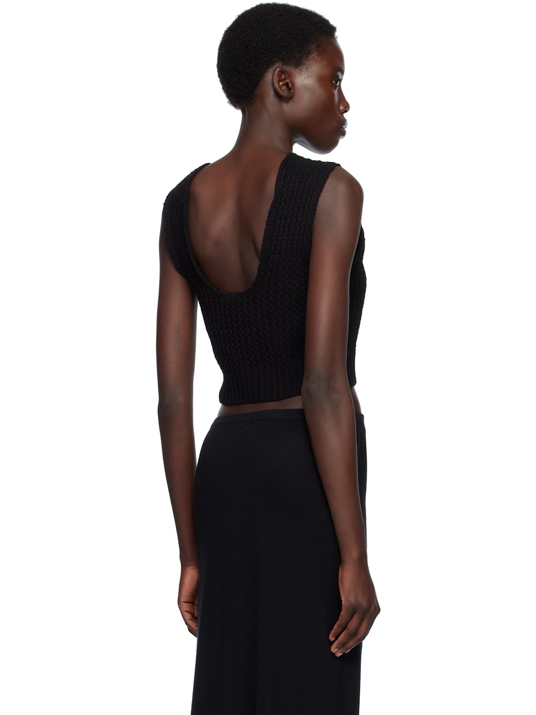 Black Rack Shell Tank Top - 3