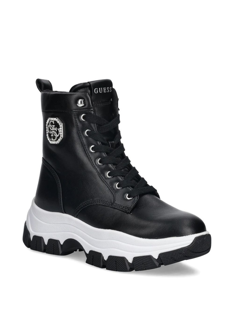 GUESS USA Benzon logo-plaque high-top sneakers outlook