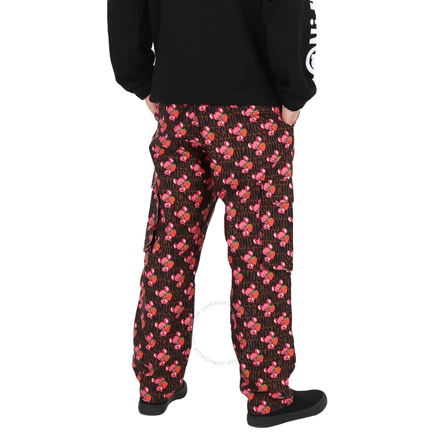 Moschino All-Over Animal Printed Straight Leg Cargo Pants - 6