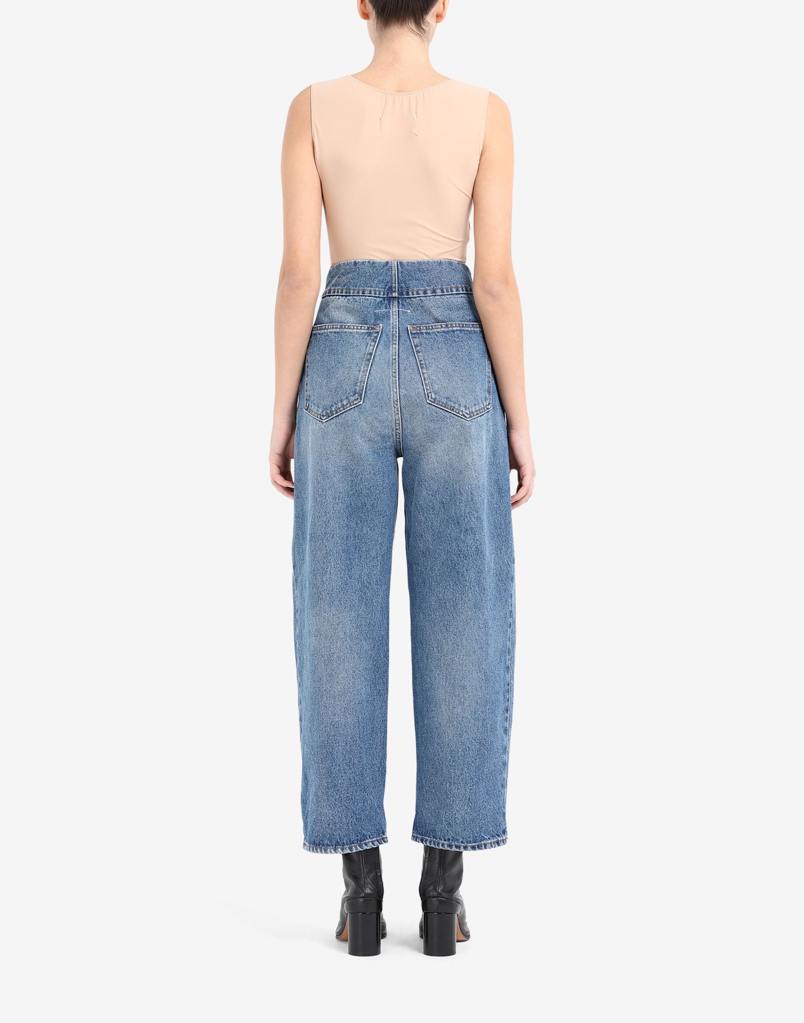 Vintage wash jeans - 4
