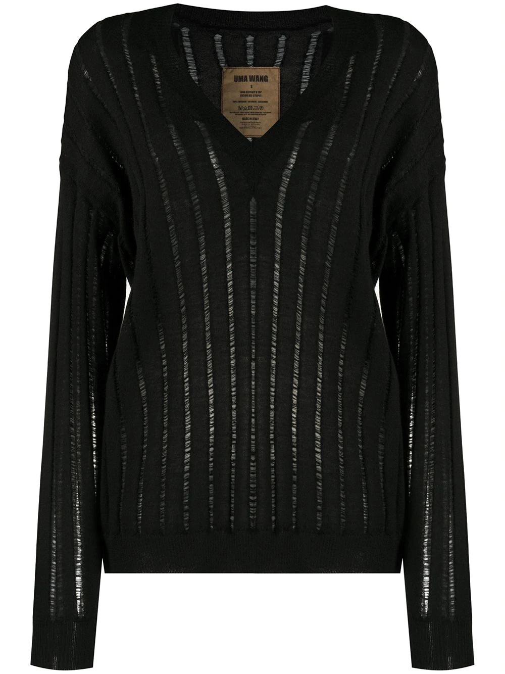 ribbed cashmere jumper - 1