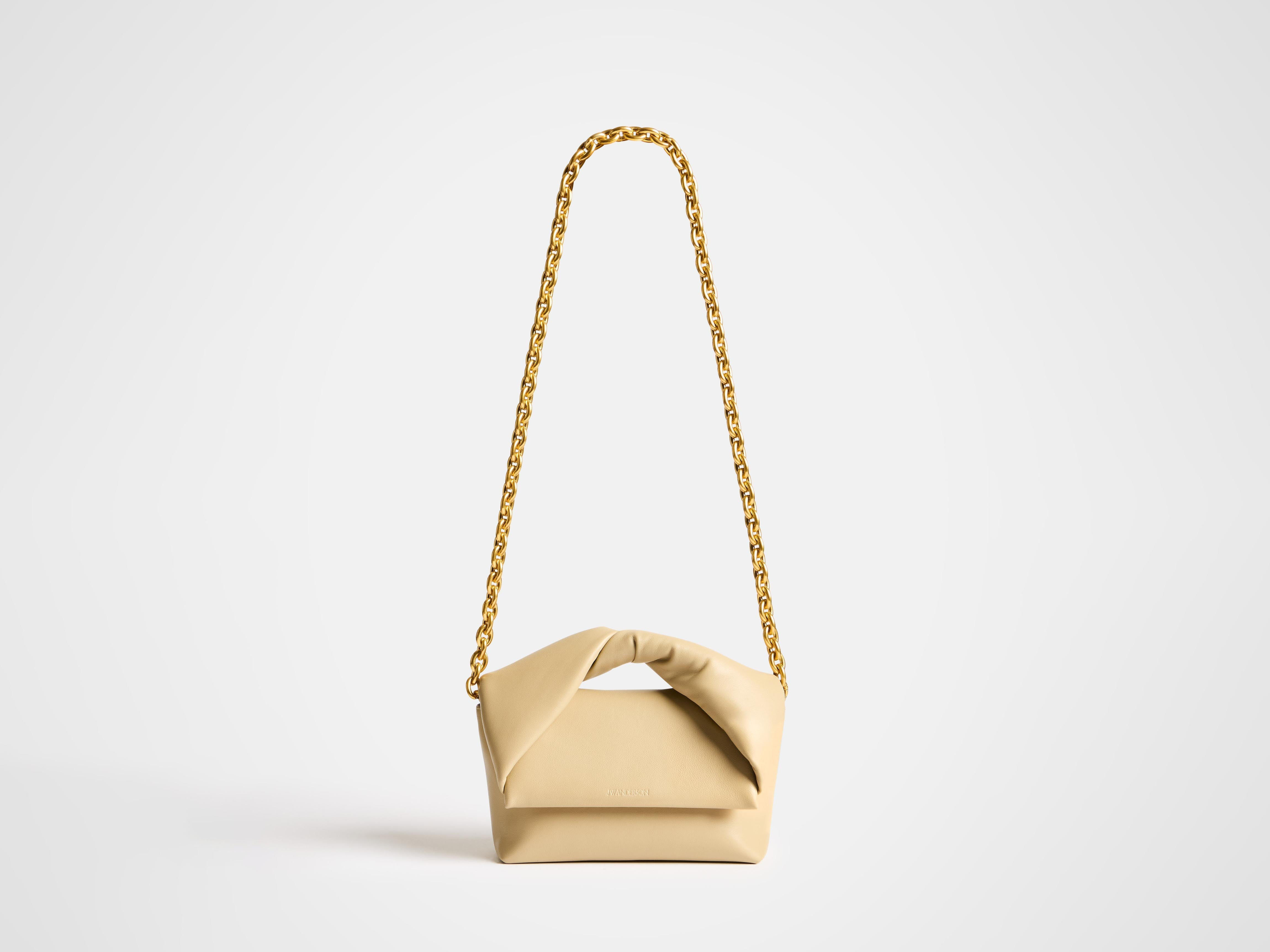 MEDIUM TWISTER BAG IN TAUPE LEATHER - 5
