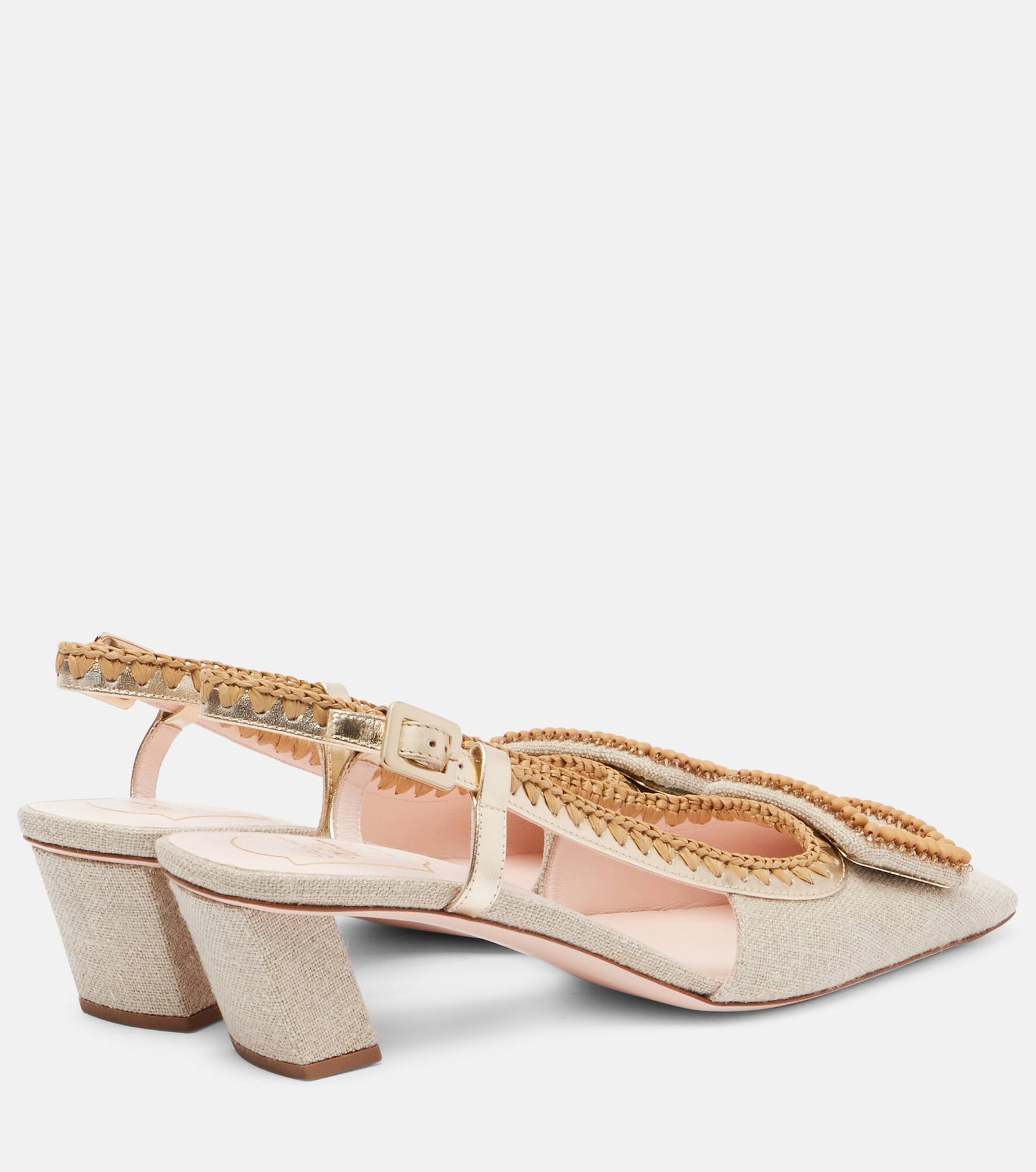 Belle Vivier embellished slingback pumps - 2