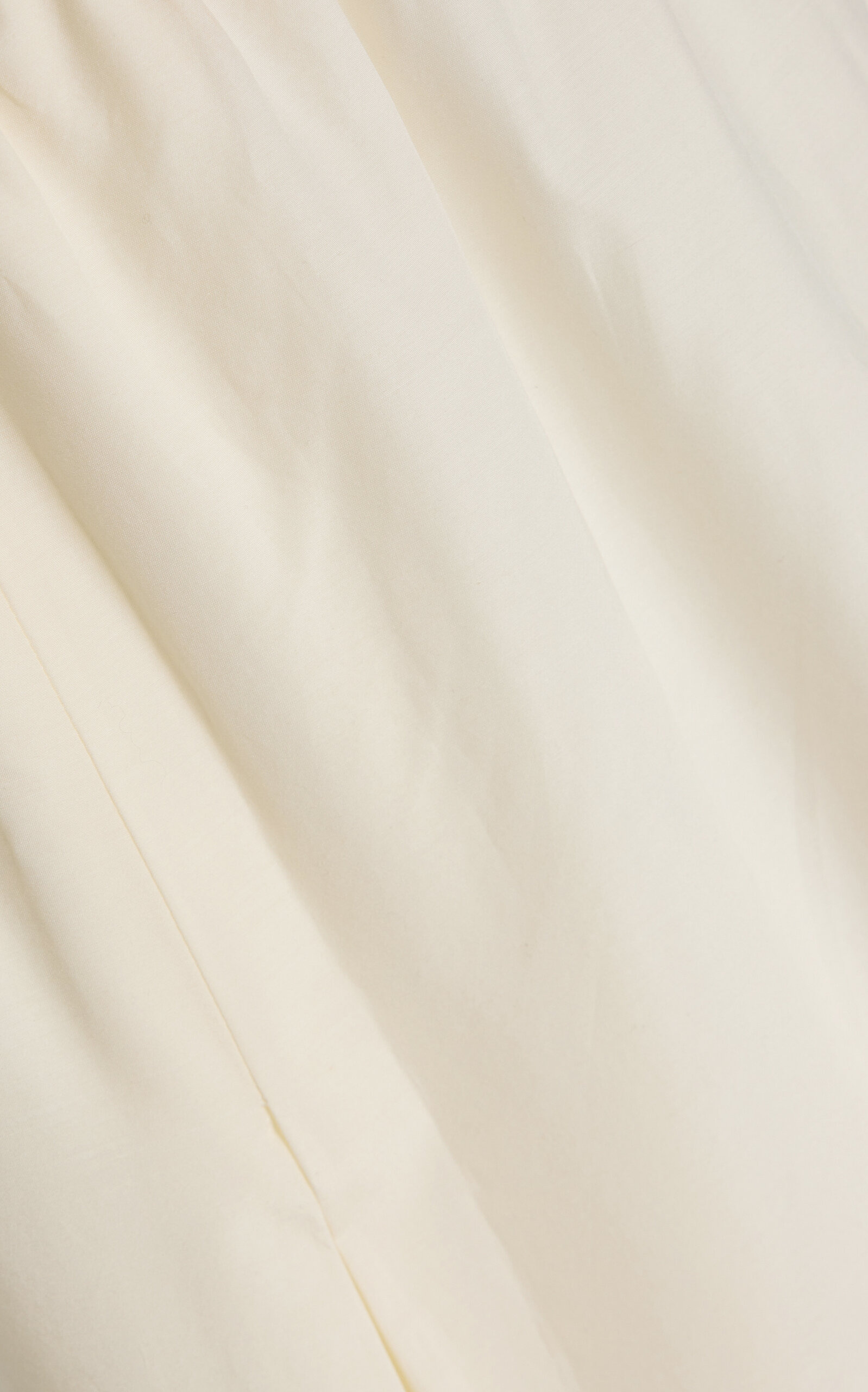 Carmen Gathered Maxi Cotton-Silk Skirt ivory - 5