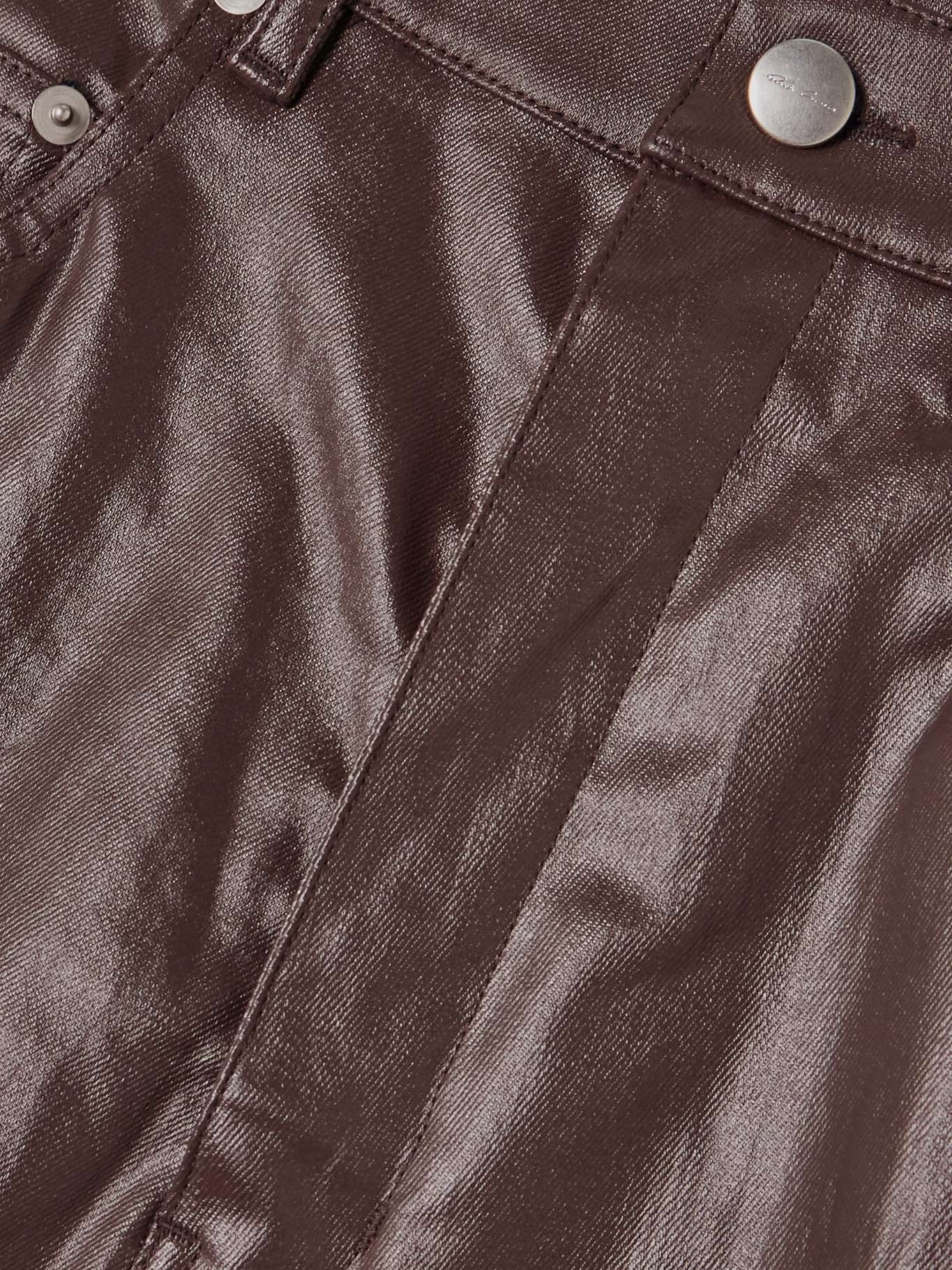 Bolan coated high-rise flared jeans Brown - 5