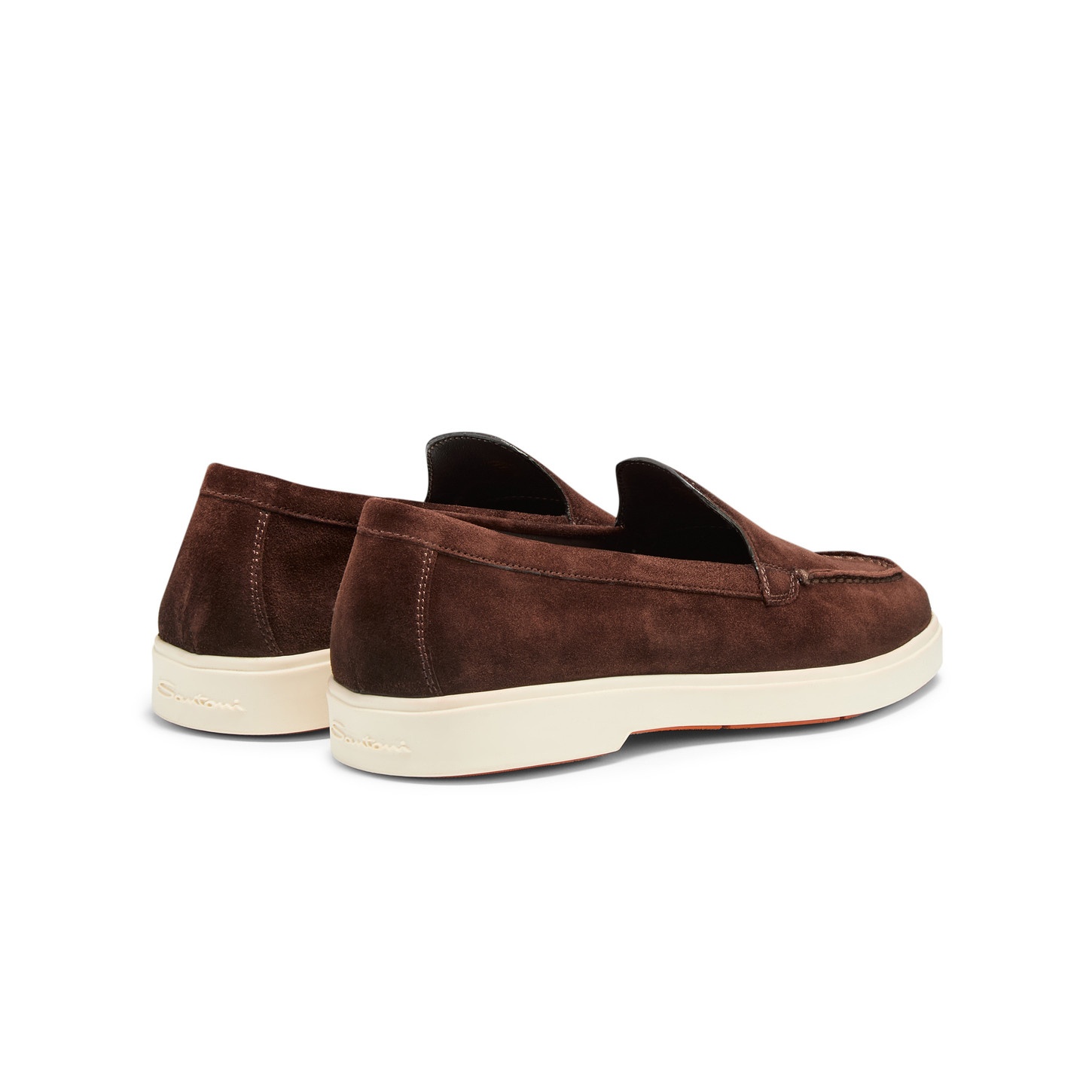 Women's dark brown suede loafer - 3