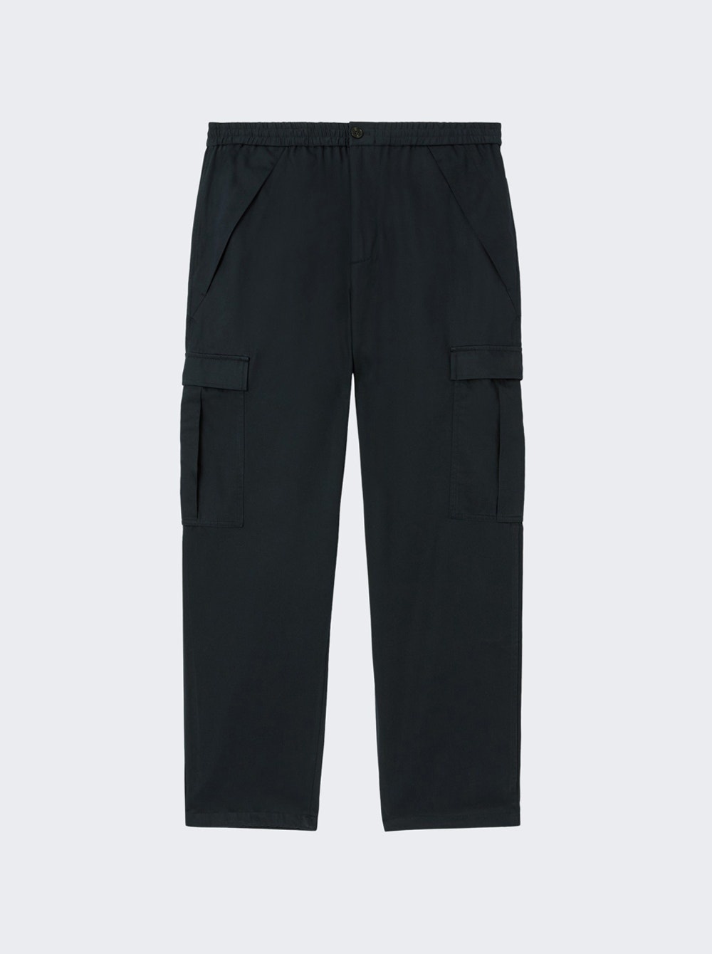 Cotton Cargo Trousers Navy - 1