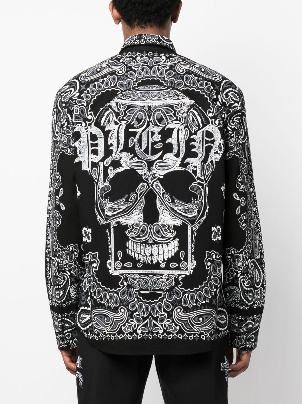 Philipp Plein Sugar Daddy Skull-embellished cotton T-shirt - Black