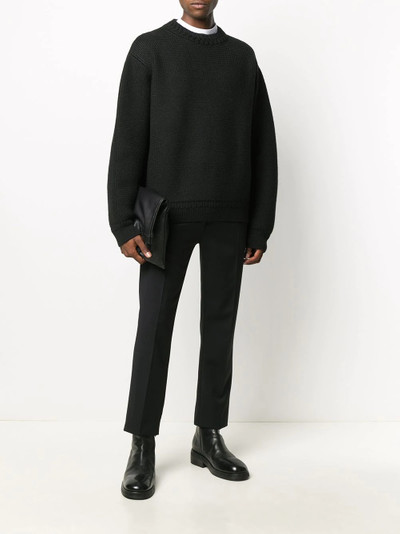 Haider Ackermann chunky-knit crew neck jumper  outlook