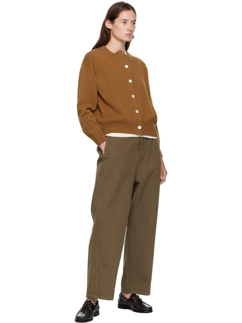 &DAUGHTER Brown Ada Crewneck Cardigan outlook
