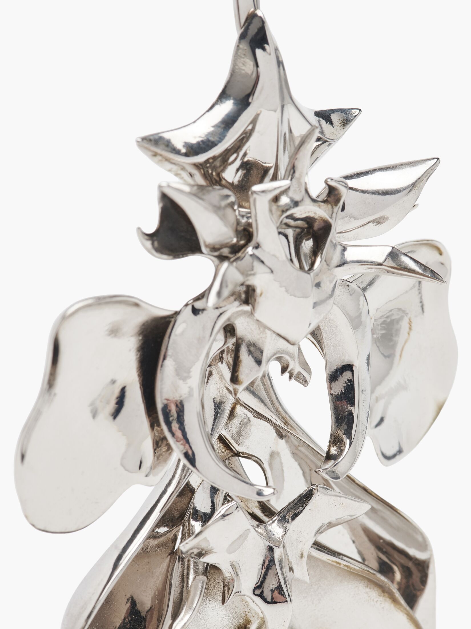 Women's Orchid Stick Earring in Antique Silver - 3