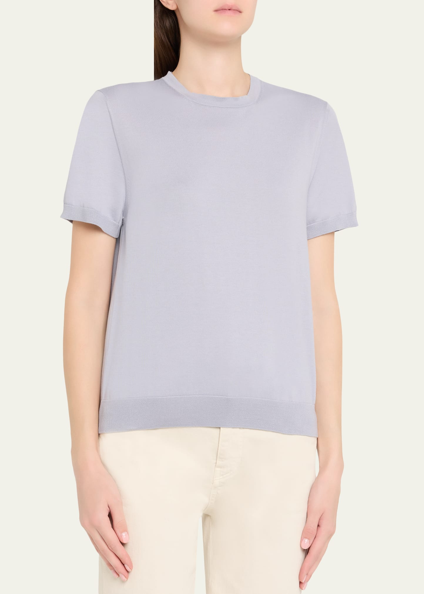 Ice Wish Short-Sleeve Crewneck Sweater - 4