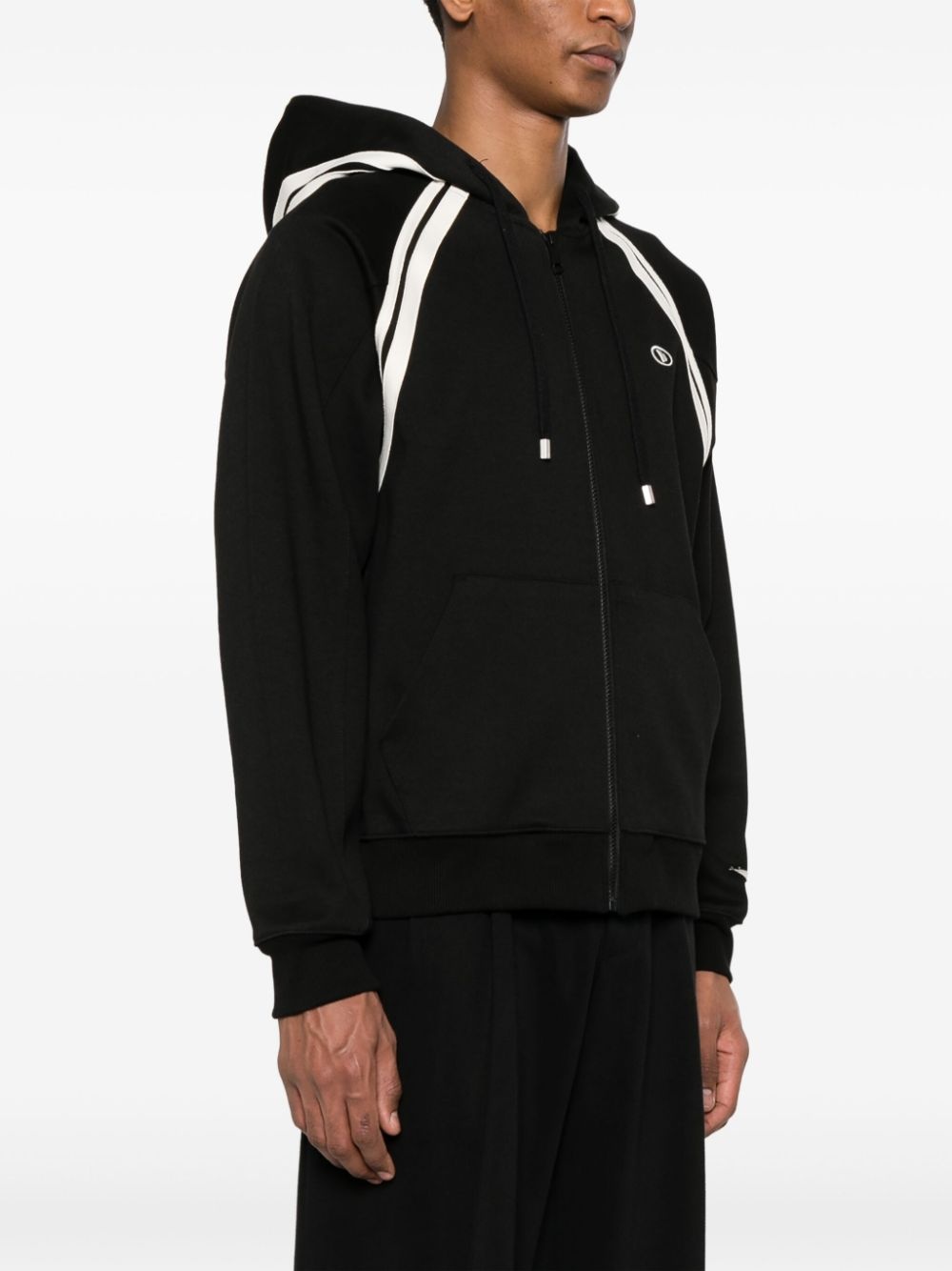 ADER error logo-embroidered zip-up hoodie | REVERSIBLE