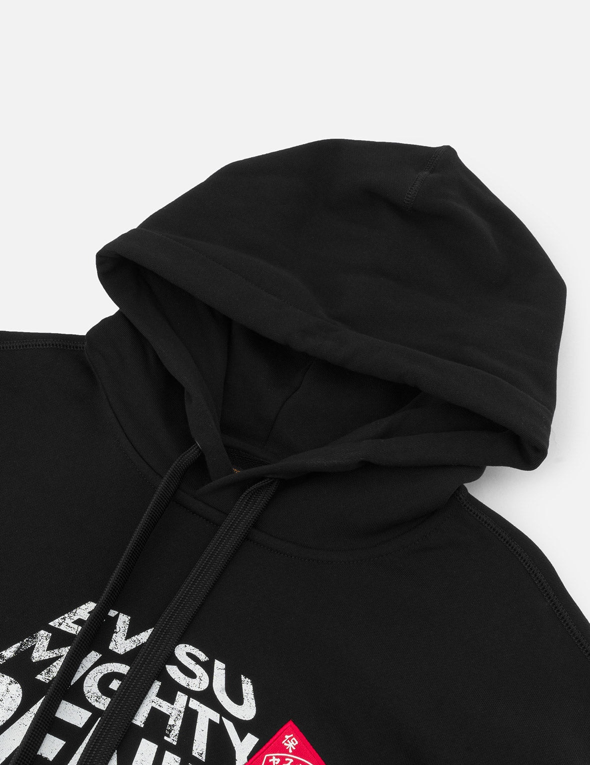 Slogan Print with Godhead Patch Embroidery Relax Fit Hoodie - 6