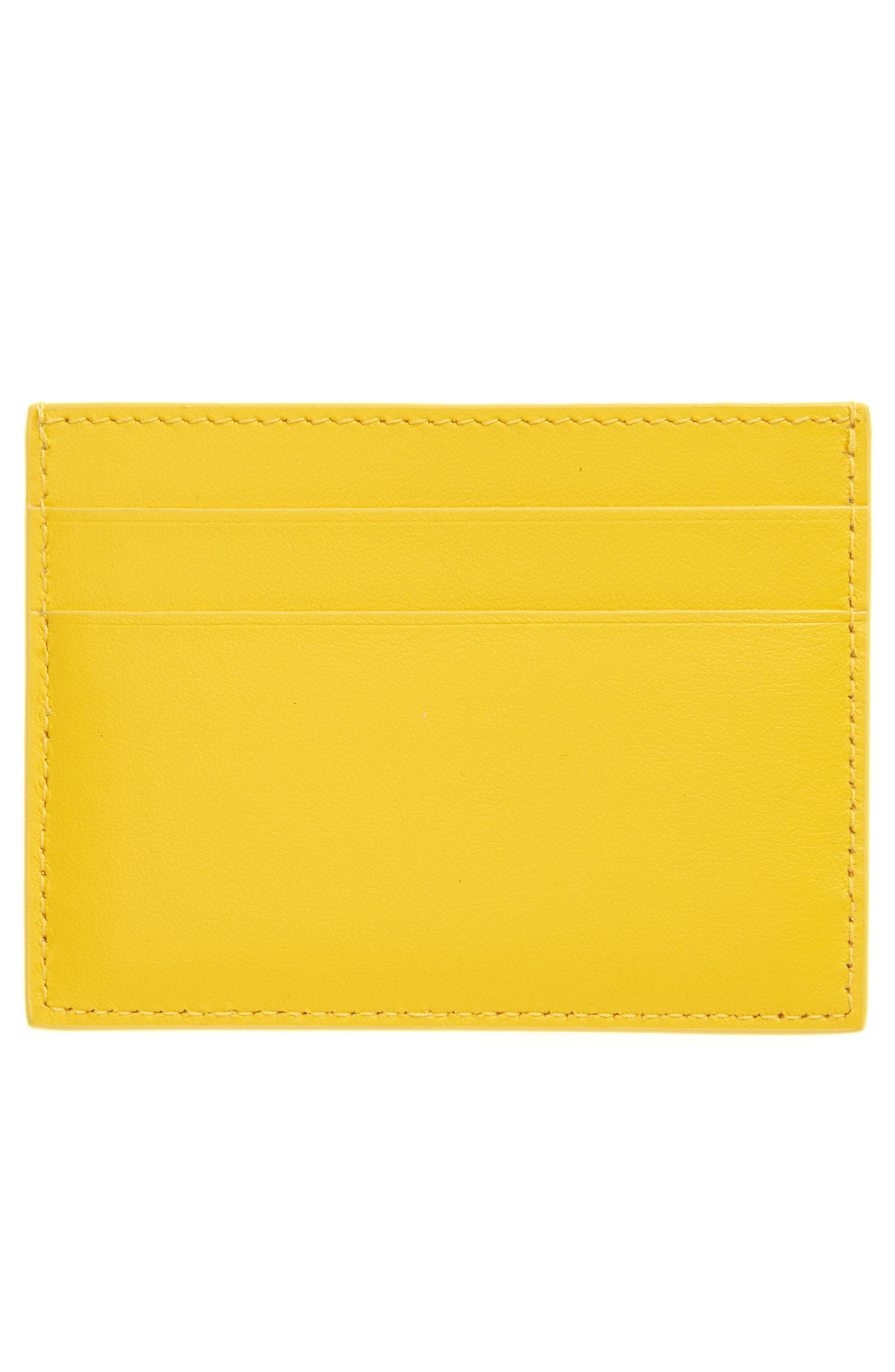 Balenciaga x Automobili Lamborghini Logo Leather Card Holder in Yellow at Nordstrom - 2