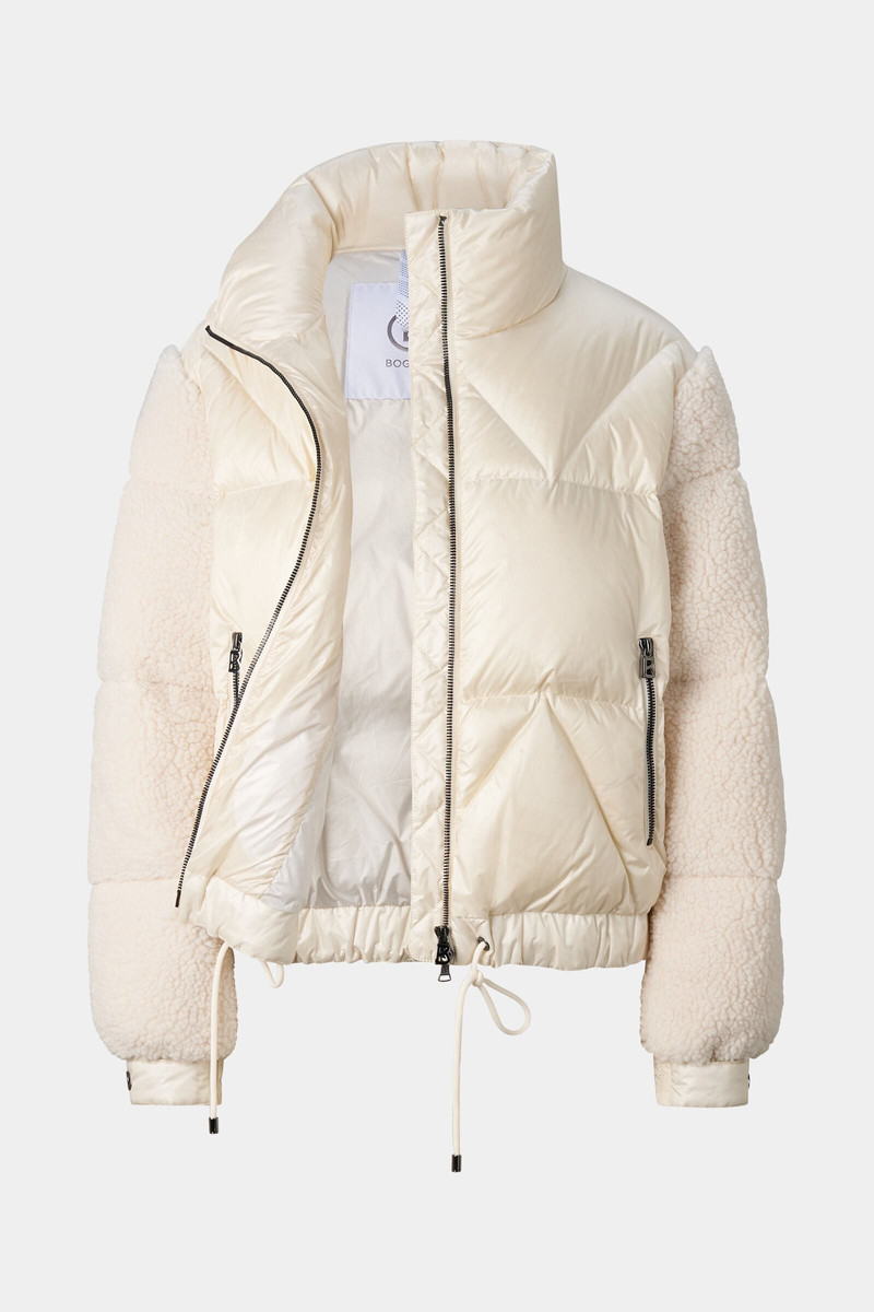 Quiny Down Teddy Jacket in Off-White 2