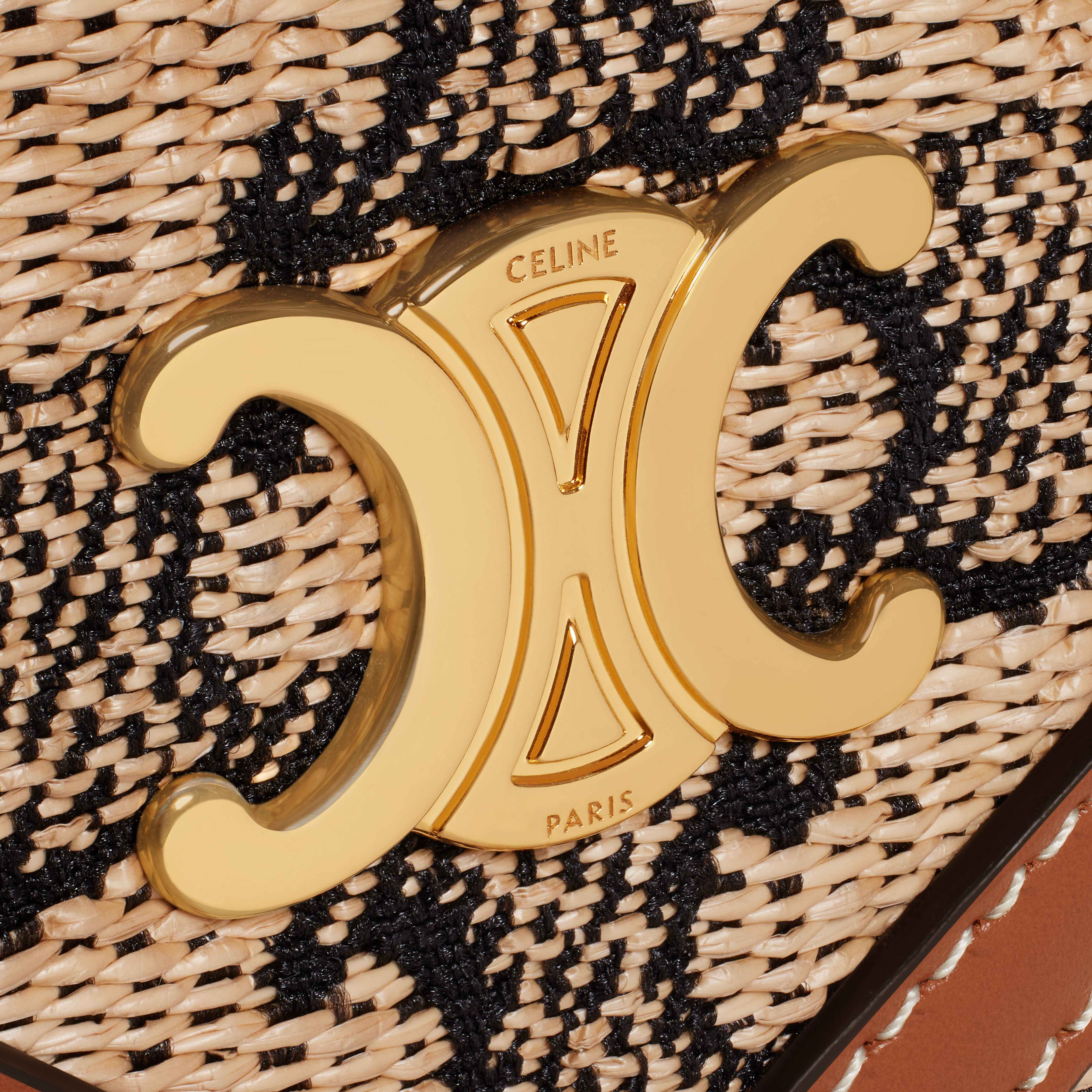 WALLET ON CHAIN in TEXTILE WITH TRIOMPHE AND CALFSKIN - 5