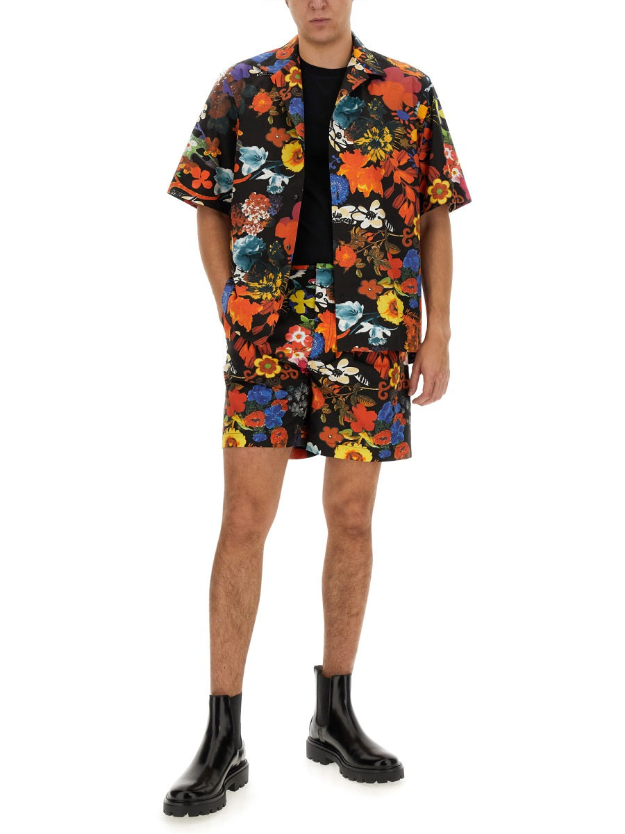 Moschino Men Bermuda With Floral Pattern - 2